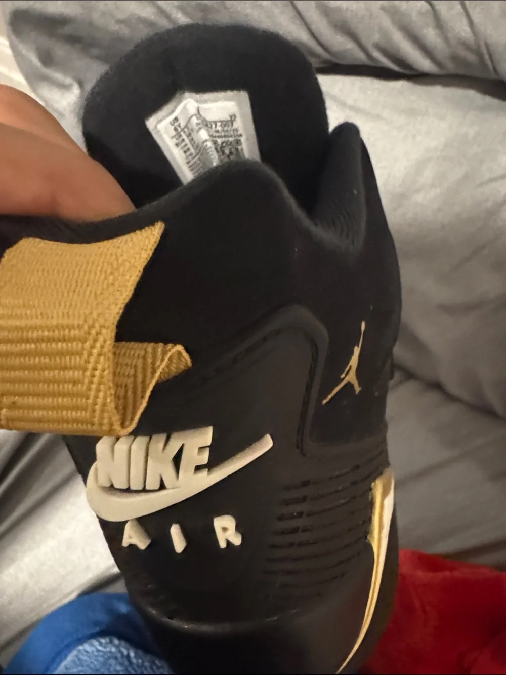 Nike Black and Gold Men's Sneakers